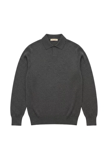 S ovratnikom polo majica Brunello Cucinelli siva