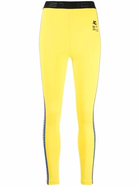 Leggings Etro cu imagine galben