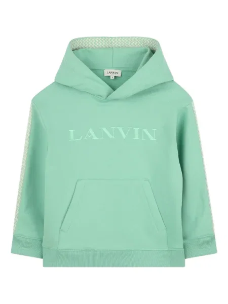 Bluza z kapturem dziecięca Lanvin Enfant zielona