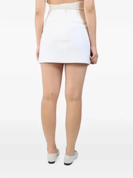 Fusta mini Veronica Beard alb