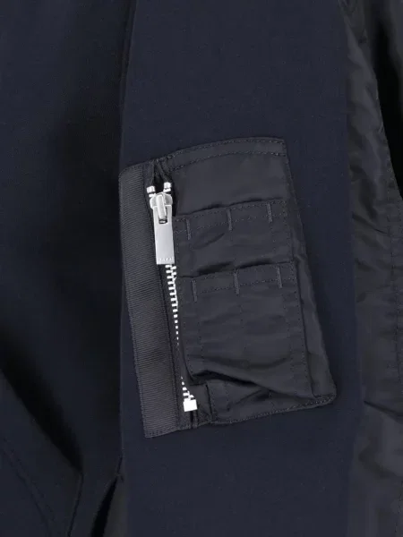 Hanorac cu glugă Sacai negru