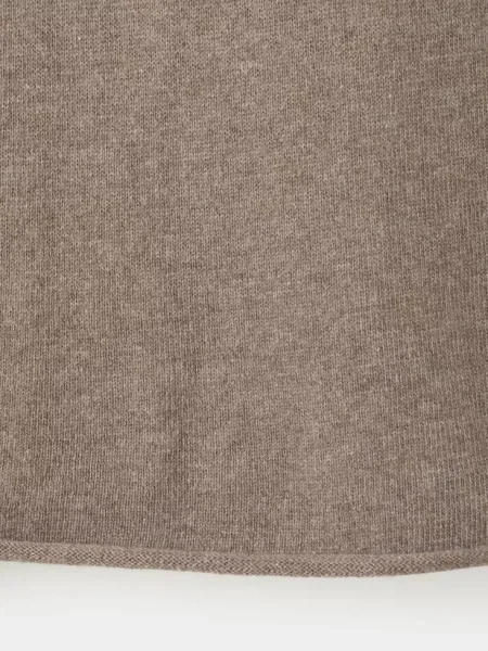 Sweter dzianinowy z golfem jasny/pastelowy brąz Dzieci lata MANGO KIDS