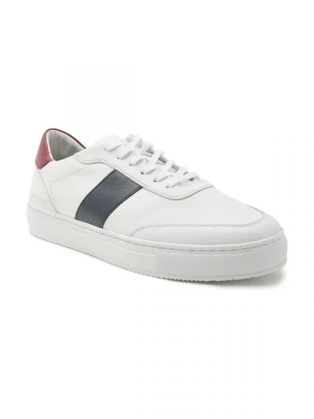 Tommy Hilfiger Bőr tornacipő CUPSOLE STRIPE fehér