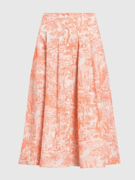 Спідниця в принт TOILE DE JOUY Philosophy Di Lorenzo Serafini помаранчева