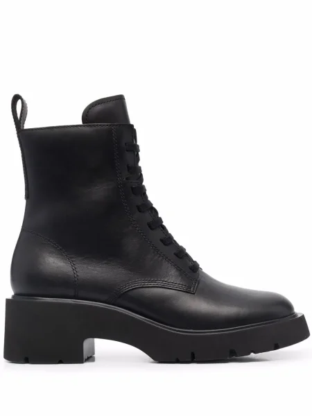 Botine Camper cu șireturi din dantelă negru