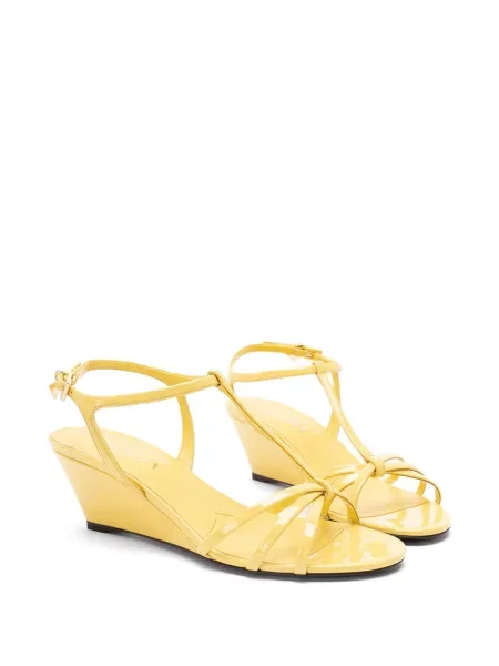 Sandale Prada din piele galben