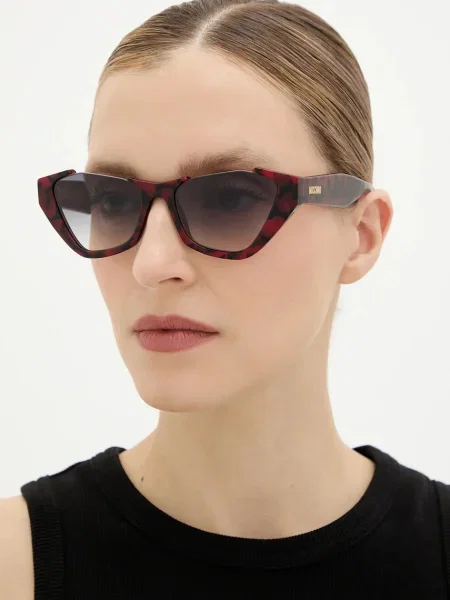 Слънчеви очила Moschino бордо