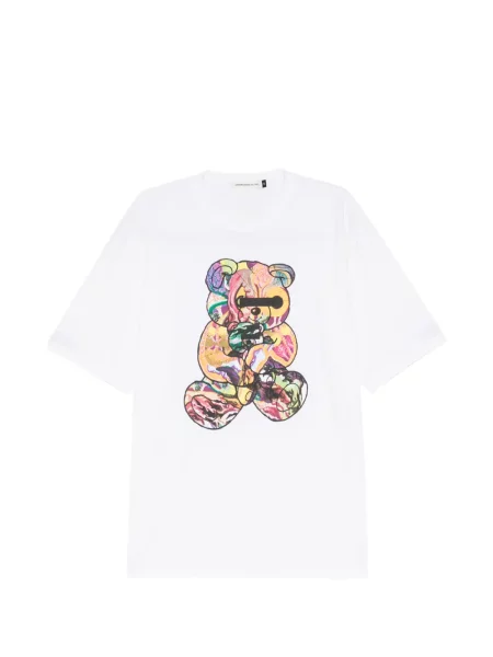 Ursuleț de pluș tricou Undercover cu imagine alb