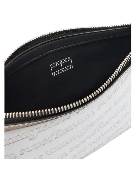 Geantă Tommy Jeans Tjw Must Metallic Shoulder Bag Argintiu negru
