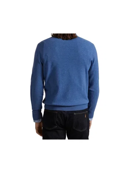 Sweter Polo Ralph Lauren wełniany niebieski
