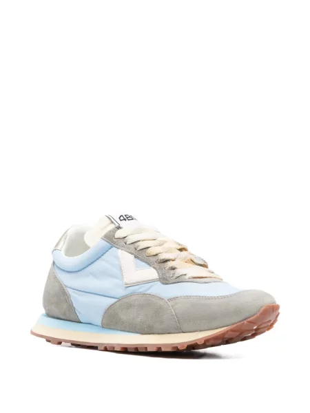 Sneakerși 4b12 din piele de căprioară albastru