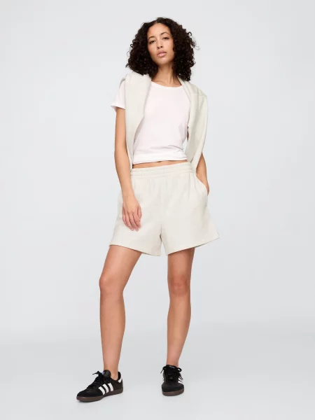 Pantaloni de trening Gap alb