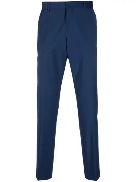 Pantaloni Boss cu talie joasă albastru