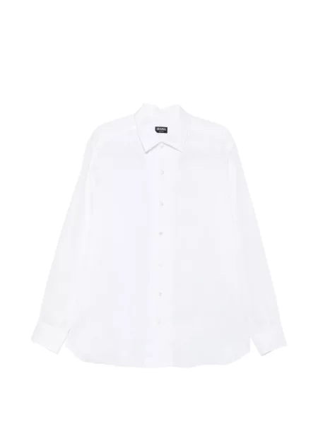 Cămașă Zegna de in alb