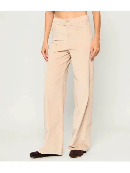 Marella SPORT Nadrág Mllefebo | Relaxed fit | kordbársony bézs