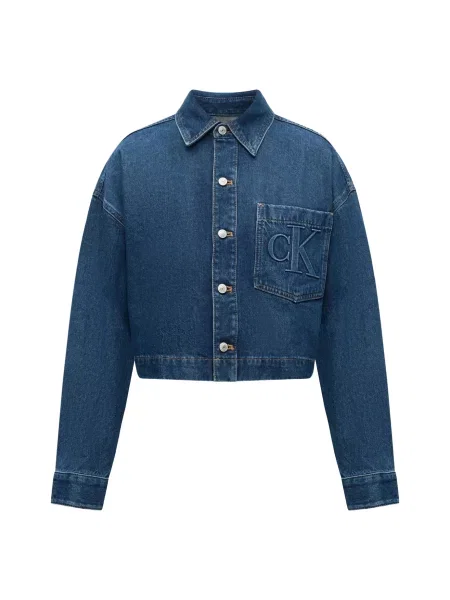 Calvin Klein Jeans Přechodná bunda tmavě modrá