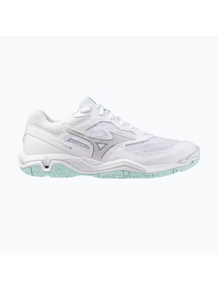 Кросівки гандбольні Mizuno Wave Phantom 3 white/blue tint білі