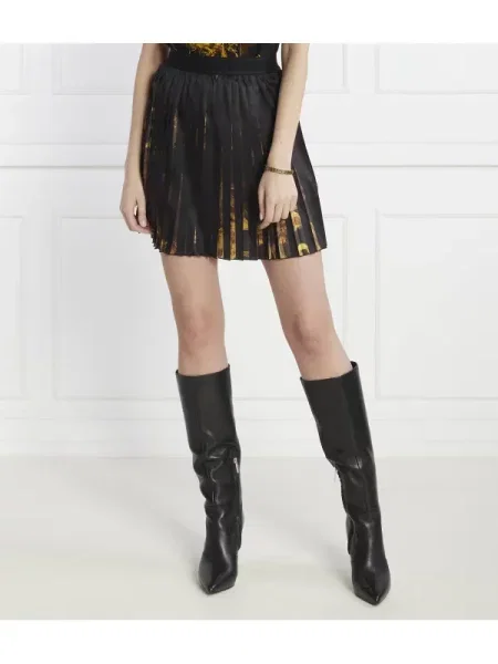 Versace Jeans Couture Szatén szoknya fekete