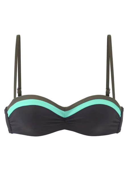 S.Oliver Sutien costum de baie metalic / verde mentă gri