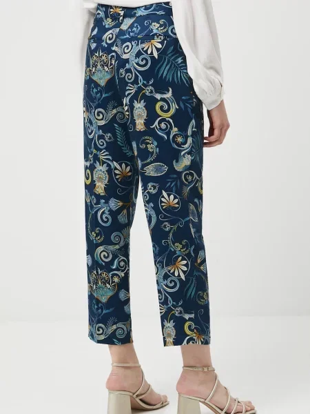 Kalhoty Medicine tmavomodrá střih chinos medium waist