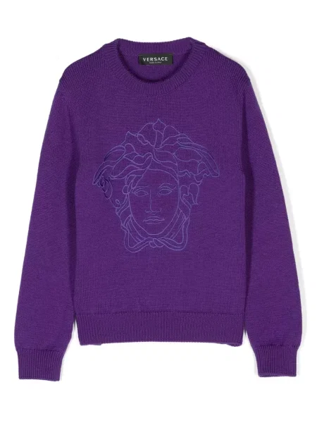 Sweter dziecięcy Versace fioletowy