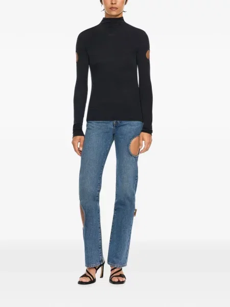 Pantaloni Off-white alb