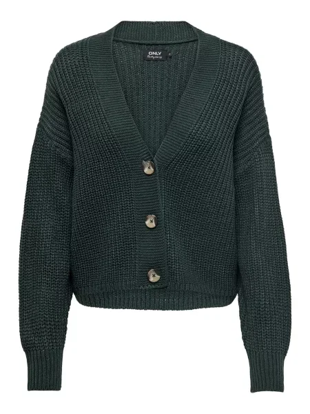 ONLY Geacă tricotată ONLCarol închis verde