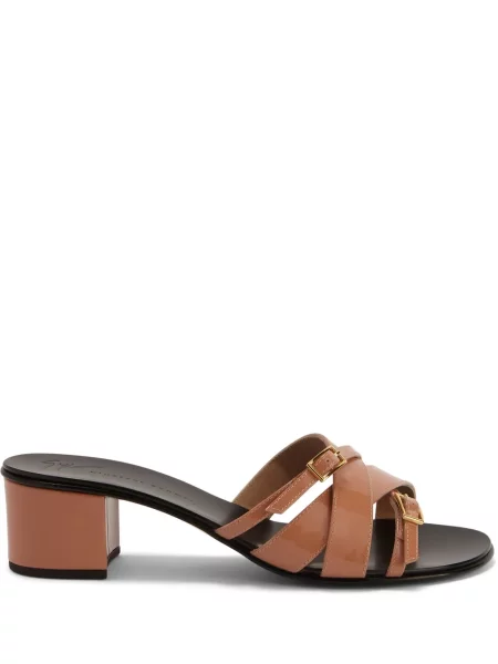 Sandale Giuseppe Zanotti din piele cu cataramă