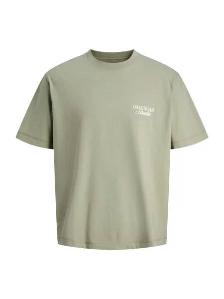 Jack & Jones Plus Majica JORNORREBRO svetlo zelena bela