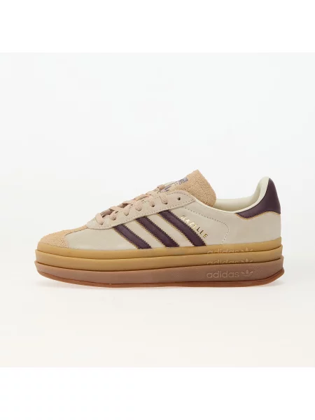 Kožené tenisky adidas Originals Gazelle Bold béžové