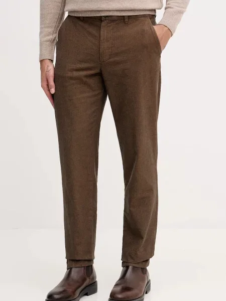 Kalhoty United Colors of Benetton ve střihu chinos hnědá