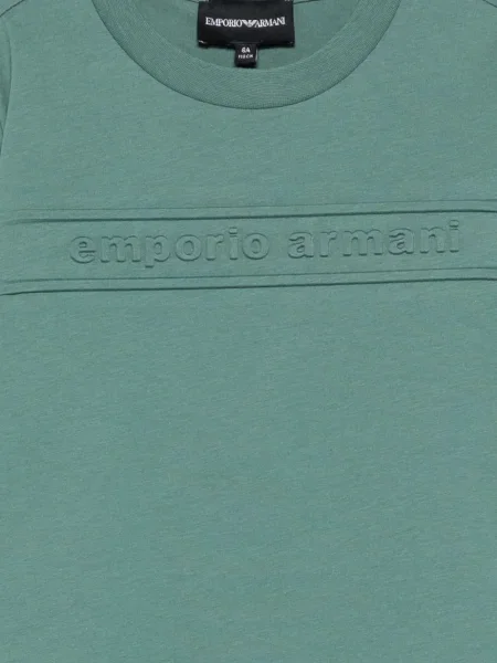Dětské tričko Emporio Armani zelené