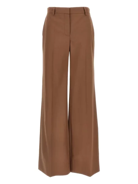 Pantaloni Stella Mccartney plisate maro