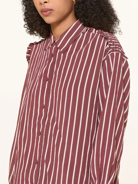 Claudie Pierlot Bluzka Z Falbanami weiss biała