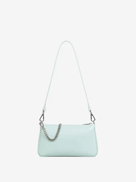 LANCASTER Paris Geantă de umăr Lancaster Sac trotteur Zippée Suave Even Bleu Perle' albastru