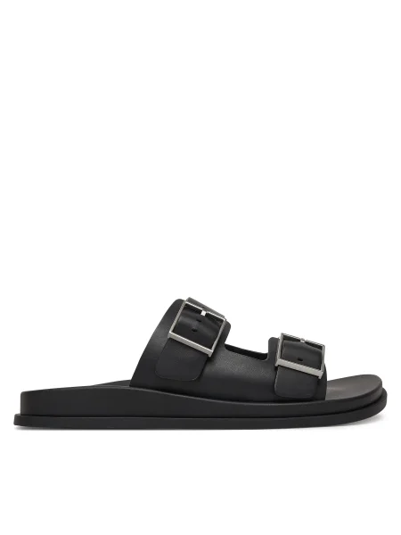 Papuci Calvin Klein cu cataramă negru