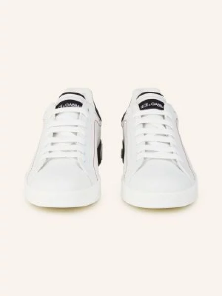 Dolce & Gabbana Sneakersy Portofino bílá/ černá bílé
