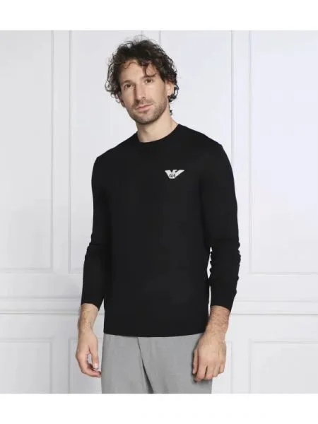 Emporio Armani de lână pulover gri