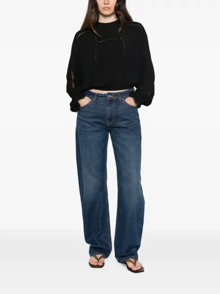Bluză Twinset din dantelă negru