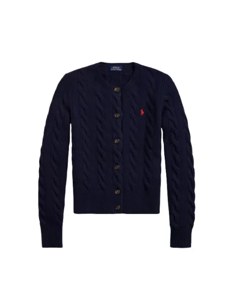 Kardigan Polo Ralph Lauren z kaszmiru niebieski