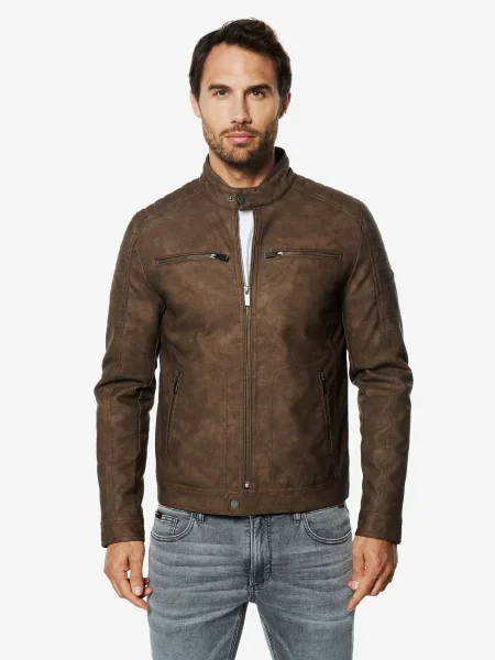 KOROSHI Geacă de primăvară-toamnă maro