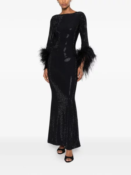 Rochie Miron cu pene negru
