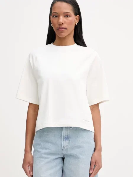 Marc O'Polo T-shirt basic beżowa