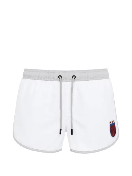 Slip de baie Bikkembergs cu broderie alb