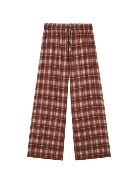 Pantaloni B+ab în carouri maro