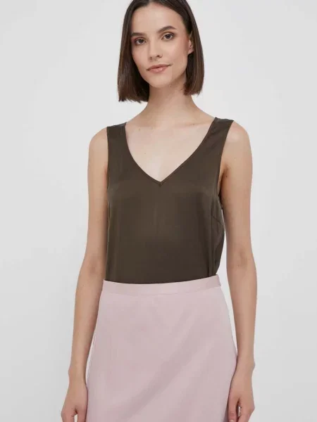 Tricou Mos Mosh de mătase maro