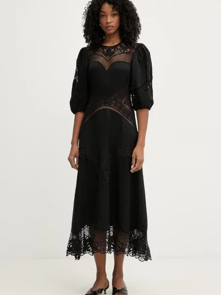 Twinset sukienka rozkloszowana z czarna