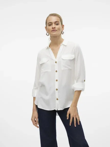 VERO MODA Blúz BUMPY' fehér