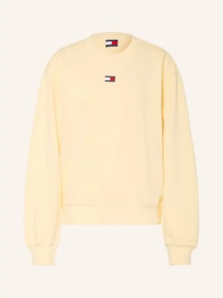 Tommy Jeans Mikiny tmavě žlutá