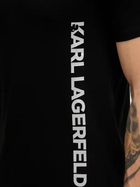 Футболка Karl Lagerfeld с принтом черная